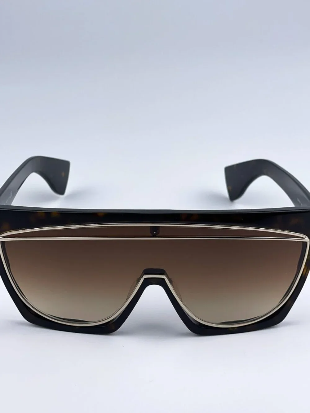 LOEWE LW40012F 52F DARK HAVANA SHIELD SUNGLASSES